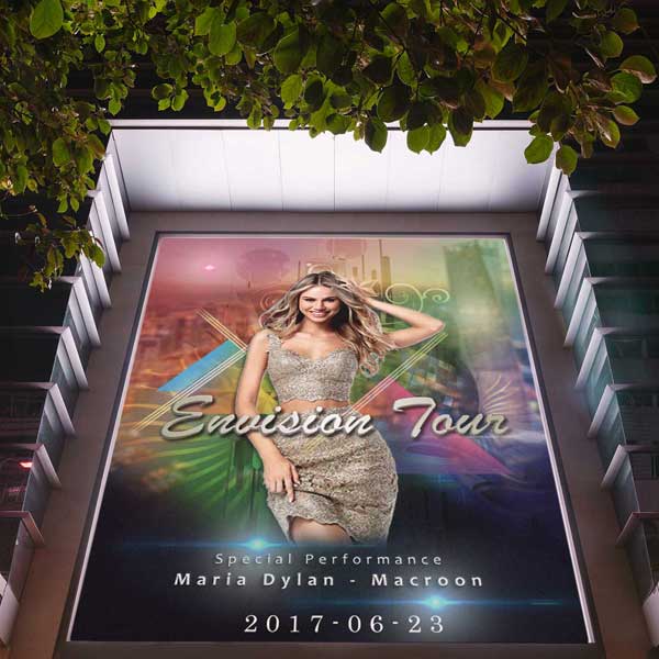 Envision Tour - Music Concert Billboard Design